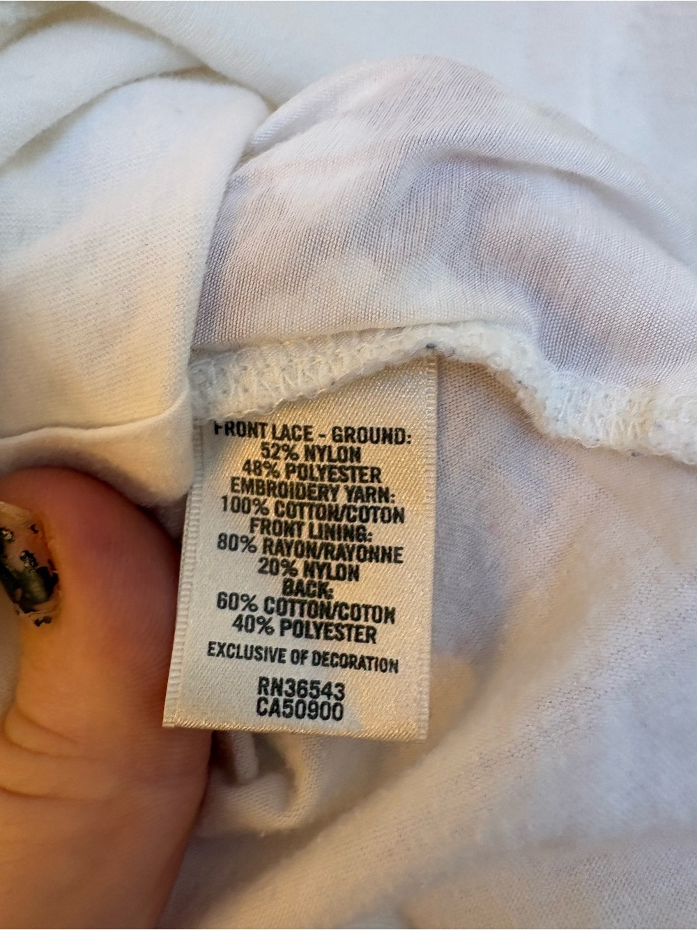 Van Heusen White Sleeveless Eyelet Top - Picture 5 of 5